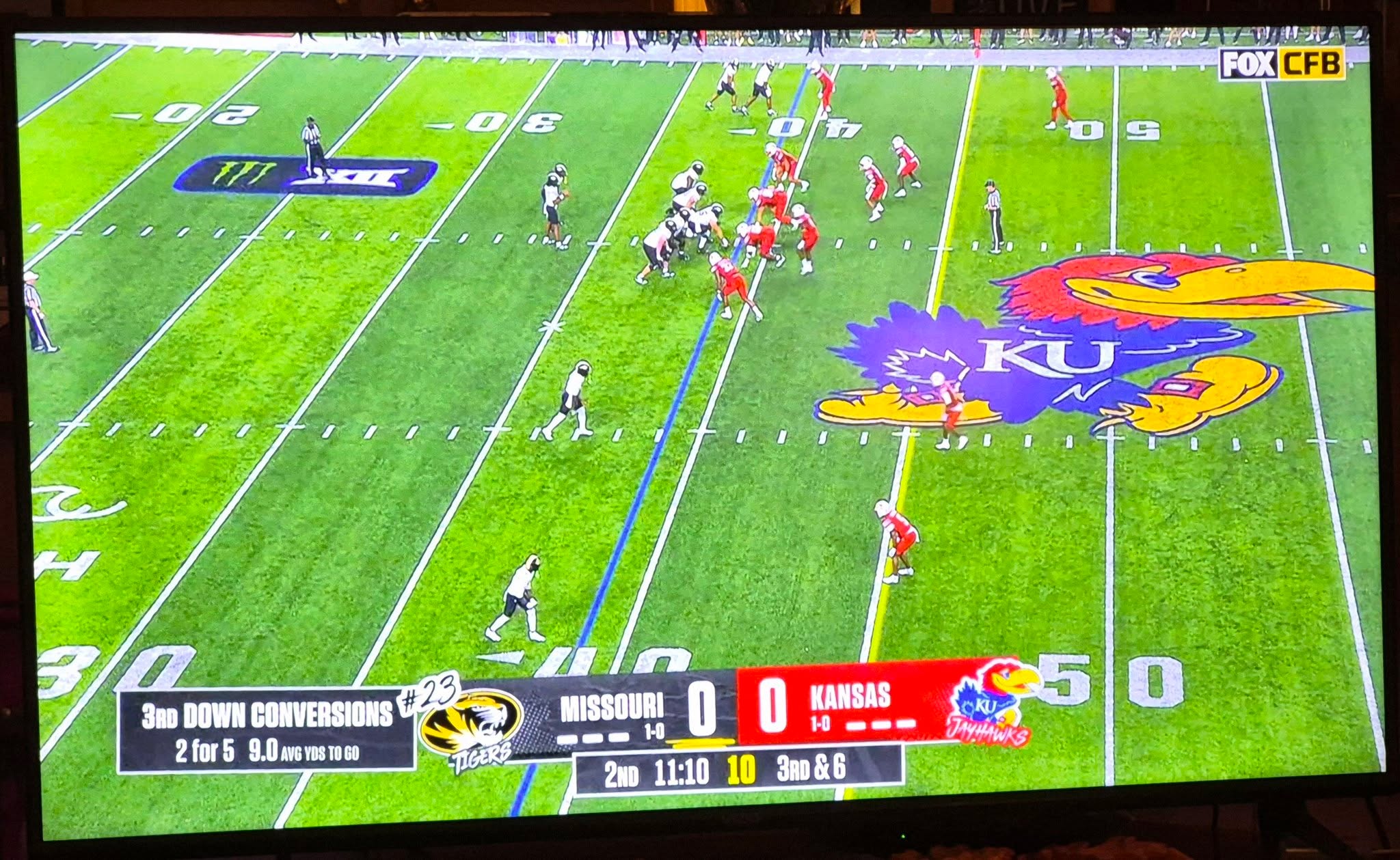 Friday Night Lights are on!

This game has us on each side of the line of scrimmage. 😁

Paul Huber with his Tigers (on any other night, I'd cheer for them, too)
Not tonight 😉
Dad used to call me a Jayhawk. I was born in Kansas so...

Growing up, I spent a lot of time watching football. Dad liked it and I did, too. It was always fun discussing how a player should have done something else. Sometimes it was a heated discussion 😤 

Then our high school football nights were a huge thing. We played 6 man football and won four straight state championships.
The games were always taped.
The football coach was also our Drivers Ed Teacher. So we got to watch the tapes on Monday to see how they could improve the coming week. 
There was always that man with the cowboy hat running up and down the sidelines yelling at the team. The boys would look at me and ask if that was my dad. It was. 😊

Anyway...football brings up the best memories.
Tonight I'm a Jayhawk. Sorry honey. ☺️